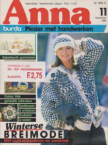 Anna-Burda Maandblad 1986 Nr.11 November
